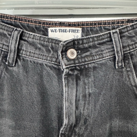 We The Free Loren High Rise Carpenter Barrel faded black jeans Free People - Picture 3 of 5